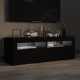 Fekete tv-szekrény led-lámpákkal 120 x 35 x 40 cm Fekete tv-szekrény led-lámpákkal 120 x 35 x 40 cm