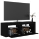 Fekete tv-szekrény led-lámpákkal 120 x 35 x 40 cm Fekete tv-szekrény led-lámpákkal 120 x 35 x 40 cm