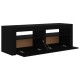 Fekete tv-szekrény led-lámpákkal 120 x 35 x 40 cm Fekete tv-szekrény led-lámpákkal 120 x 35 x 40 cm