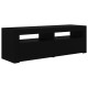 Fekete tv-szekrény led-lámpákkal 120 x 35 x 40 cm Fekete tv-szekrény led-lámpákkal 120 x 35 x 40 cm