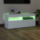 Fehér tv-szekrény led-lámpákkal 90 x 35 x 40 cm Fehér tv-szekrény led-lámpákkal 90 x 35 x 40 cm