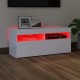 Fehér tv-szekrény led-lámpákkal 90 x 35 x 40 cm Fehér tv-szekrény led-lámpákkal 90 x 35 x 40 cm