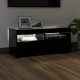 Fekete tv-szekrény led-lámpákkal 90 x 35 x 40 cm Fekete tv-szekrény led-lámpákkal 90 x 35 x 40 cm