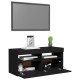Fekete tv-szekrény led-lámpákkal 90 x 35 x 40 cm Fekete tv-szekrény led-lámpákkal 90 x 35 x 40 cm