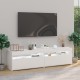 2 db fehér tv-szekrény led-világítással 75 x 35 x 40 cm 2 db fehér tv-szekrény led-világítással 75 x 35 x 40 cm