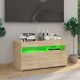 Sonoma-tölgy színű tv-szekrény led-világítással 75 x 35 x 40 cm Sonoma-tölgy színű tv-szekrény led-világítással 75 x 35 x 40 cm