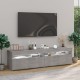 2 db betonszürke tv-szekrény led-világítással 75 x 35 x 40 cm 2 db betonszürke tv-szekrény led-világítással 75 x 35 x 40 cm