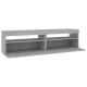 2 db betonszürke tv-szekrény led-világítással 75 x 35 x 40 cm 2 db betonszürke tv-szekrény led-világítással 75 x 35 x 40 cm