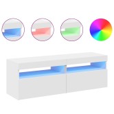 2 db fehér tv-szekrény led-lámpákkal 60 x 35 x 40 cm 2 db fehér tv-szekrény led-lámpákkal 60 x 35 x 40 cm