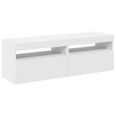 2 db fehér tv-szekrény led-lámpákkal 60 x 35 x 40 cm 2 db fehér tv-szekrény led-lámpákkal 60 x 35 x 40 cm