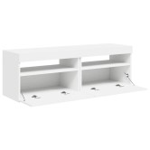 2 db fehér tv-szekrény led-lámpákkal 60 x 35 x 40 cm 2 db fehér tv-szekrény led-lámpákkal 60 x 35 x 40 cm