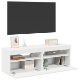 2 db fehér tv-szekrény led-lámpákkal 60 x 35 x 40 cm 2 db fehér tv-szekrény led-lámpákkal 60 x 35 x 40 cm