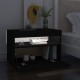 2 db fekete tv-szekrény led-lámpákkal 60 x 35 x 40 cm