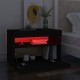 2 db fekete tv-szekrény led-lámpákkal 60 x 35 x 40 cm