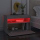 2 db betonszürke tv-szekrény led-lámpákkal 60 x 35 x 40 cm