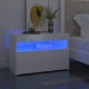 2 db magasfényű fehér tv-szekrény led-lámpákkal 60 x 35 x 40 cm 2 db magasfényű fehér tv-szekrény led-lámpákkal 60 x 35 x 40 cm