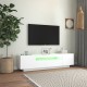 Fehér tv-szekrény led-lámpákkal 160 x 35 x 40 cm Fehér tv-szekrény led-lámpákkal 160 x 35 x 40 cm