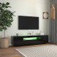 Fekete tv-szekrény led-lámpákkal 160 x 35 x 40 cm Fekete tv-szekrény led-lámpákkal 160 x 35 x 40 cm