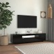 Fekete tv-szekrény led-lámpákkal 160 x 35 x 40 cm Fekete tv-szekrény led-lámpákkal 160 x 35 x 40 cm