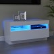 Fehér tv-szekrény led-lámpákkal 80 x 35 x 40 cm