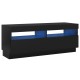 Fekete tv-szekrény led-világítással 100 x 35 x 40 cm Fekete tv-szekrény led-világítással 100 x 35 x 40 cm