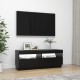 Fekete tv-szekrény led-világítással 100 x 35 x 40 cm Fekete tv-szekrény led-világítással 100 x 35 x 40 cm