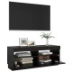 Fekete tv-szekrény led-világítással 100 x 35 x 40 cm Fekete tv-szekrény led-világítással 100 x 35 x 40 cm