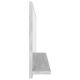 Betonszürke forgácslap fürdőszobai tükör 90 x 10,5 x 37 cm Betonszürke forgácslap fürdőszobai tükör 90 x 10,5 x 37 cm