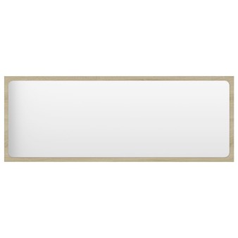 804633 bathroom mirror sonoma oak 100x1,5x37 cm chipboard