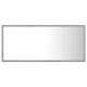 Betonszürke led-es forgácslap fürdőszobai tükör 90x8,5x37 cm