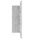 Betonszürke led-es tükrös fürdőszobaszekrény 40 x 12 x 45 cm