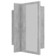 Betonszürke led-es tükrös fürdőszobaszekrény 40 x 12 x 45 cm