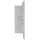 Betonszürke led-es tükrös fürdőszobaszekrény 100 x 12 x 45 cm