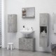 Betonszürke forgácslap fürdőszobai tükör 60 x 10,5 x 45 cm