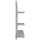 Betonszürke forgácslap fürdőszobai tükör 60 x 10,5 x 45 cm