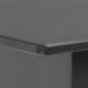 3 részes fekete pvc rattan kerti étkezőgarnitúra