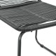3 részes fekete pvc rattan kerti étkezőgarnitúra