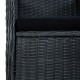 7 részes sötétszürke polyrattan kültéri étkezőszett párnákkal 7 részes sötétszürke polyrattan kültéri étkezőszett párnákkal
