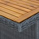 9 részes sötétszürke polyrattan kültéri étkezőszett párnákkal 9 részes sötétszürke polyrattan kültéri étkezőszett párnákkal