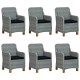 9 részes világosszürke polyrattan kültéri étkezőszett párnákkal 9 részes világosszürke polyrattan kültéri étkezőszett párnákkal