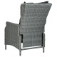 9 részes világosszürke polyrattan kültéri étkezőszett párnákkal 9 részes világosszürke polyrattan kültéri étkezőszett párnákkal