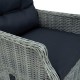 9 részes világosszürke polyrattan kültéri étkezőszett párnákkal 9 részes világosszürke polyrattan kültéri étkezőszett párnákkal
