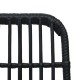3 részes polyrattan és üveg kültéri étkezőgarnitúra