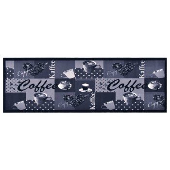 "coffee blue" mintájú mosható konyhaszőnyeg 60 x 180 cm