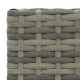3 részes szürke polyrattan kerti bárszett
