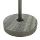3 részes szürke polyrattan kerti bárszett