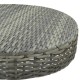 3 részes szürke polyrattan kerti bárszett