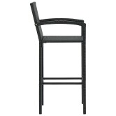 5 részes fekete polyrattan kerti bárszett 5 részes fekete polyrattan kerti bárszett