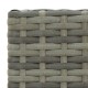 3 részes szürke polyrattan kerti bárszett