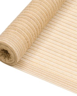 Bézs hdpe belátásgátló háló 2 x 10 m 75 g/m²